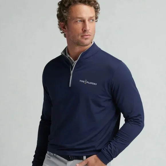 Peter Millar The Players Championship Perth Performance 1/4 Zip Navy Blue XL - Picture 8 of 10